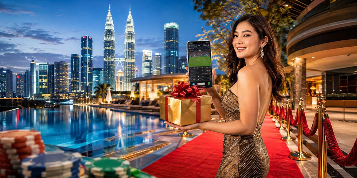 Pemandangan kasino mudah alih di Kuala Lumpur dengan suasana moden dan interaktif